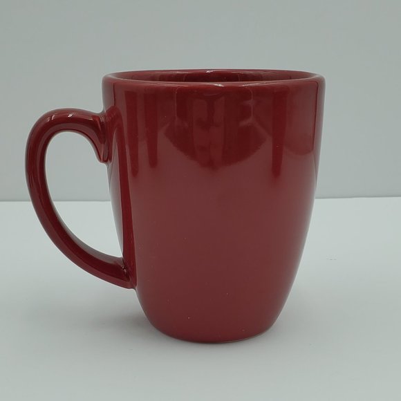 Corelle Coordinates Stoneware Dark Red Coffee Mugs Corning Coffee Cups - Picture 2 of 6